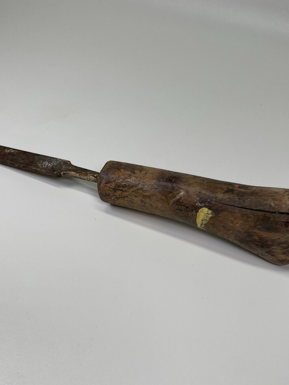 Antique Handmade 8” Wood Chisel Natural Wood Handle Carpenter Tool Driftwood